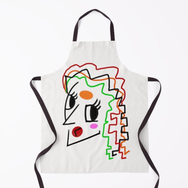 Item preview, Line Art Modern cubist Womans face with side eye| Abstract Bold Colors designed and sold by Artonmytee.