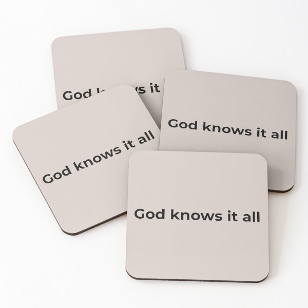 Item preview, God Knows It All Christian Faith Quote designed and sold by StillTrustingCo.