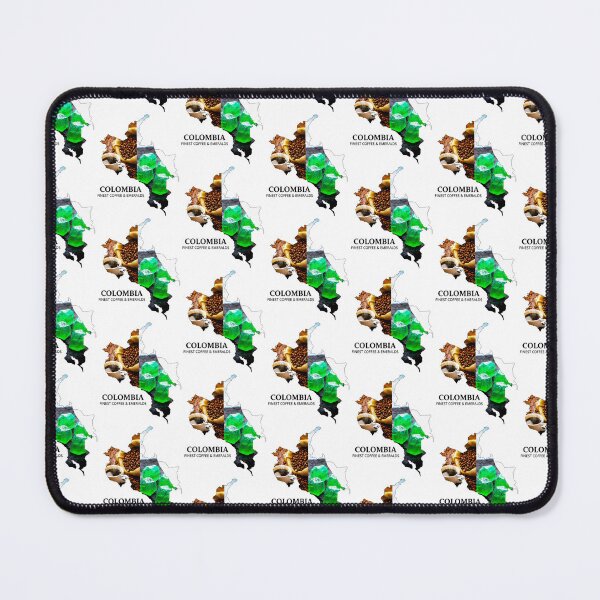 Item preview, Colombia Map Art - Finest Coffee Beans & Green Emeralds Design designed and sold by AbulailArt.