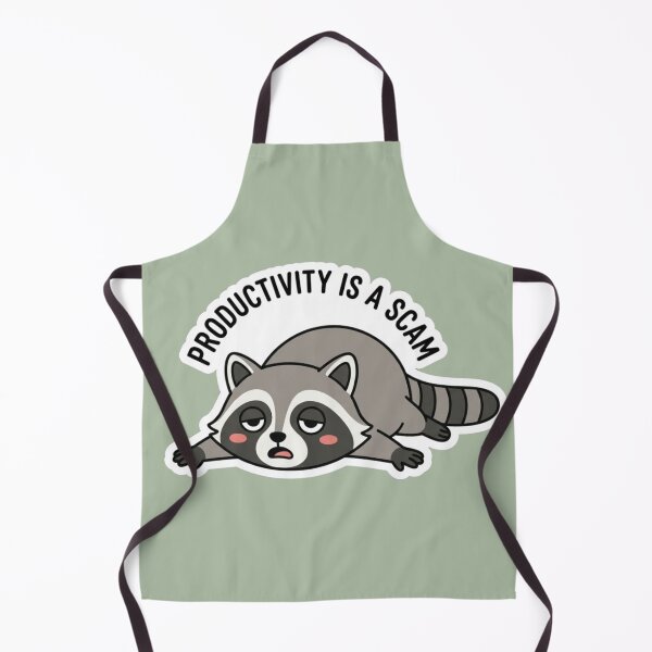Item preview, Lazy Raccoon Productivity Is A Scam Meme designed and sold by crazygoose30.