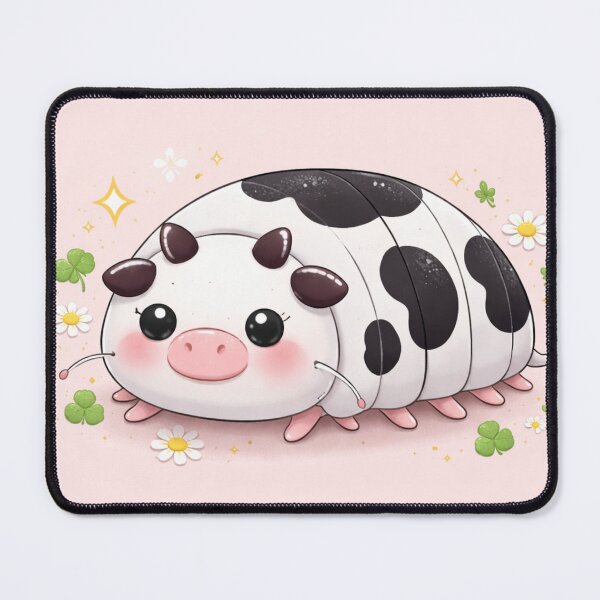 Item preview, Cute Dairy Cow Isopod | Kawaii Cow Pill Bug Aesthetic | Cute Isopod Animal Art  designed and sold by swdesigns714.