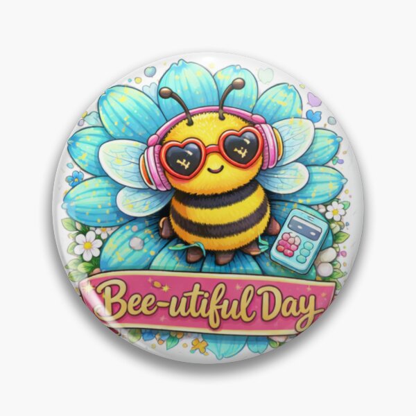 Item preview, Bee-utilful Day - Blue designed and sold by Beetobuzz.