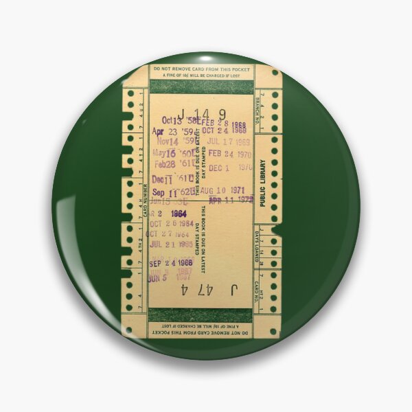 Item preview, Vintage Library Check Out Card designed and sold by coodoosandco.