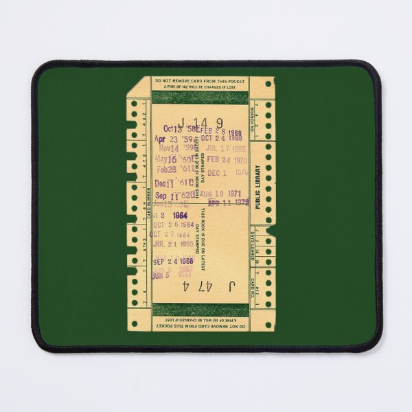 Item preview, Vintage Library Check Out Card designed and sold by coodoosandco.