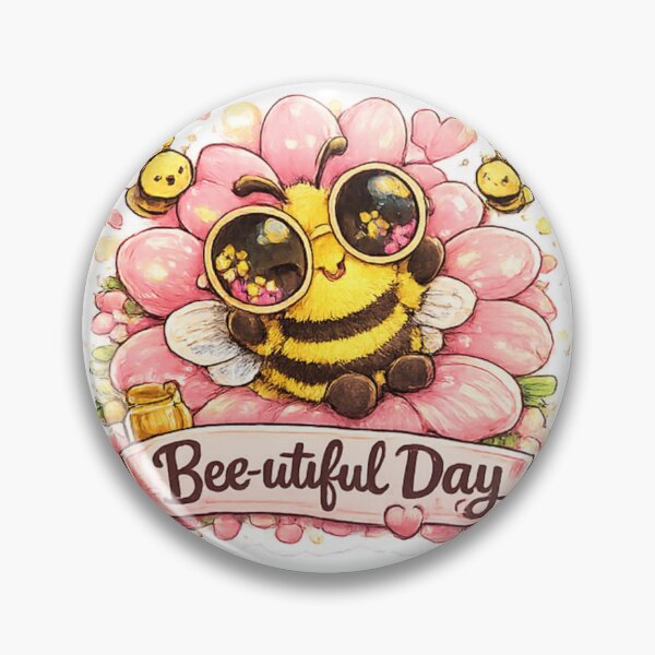Item preview, Bee-utilful Day -  Pink flower designed and sold by Beetobuzz.