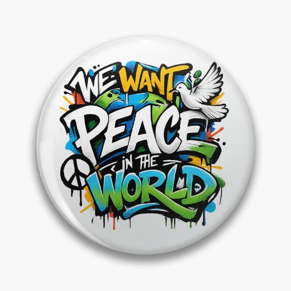 Item preview, Peace for the World – Graffiti Unity designed and sold by PastimeMastery.