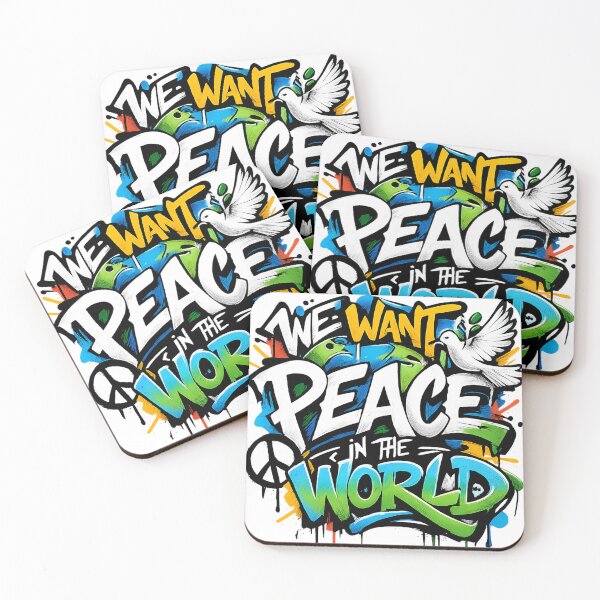 Item preview, Peace for the World – Graffiti Unity designed and sold by PastimeMastery.