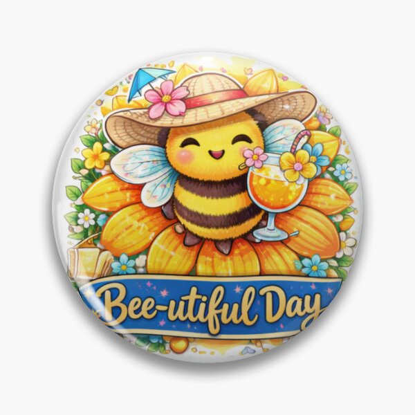 Item preview, Bee-utilful Day -  Yellow, hat and drink  designed and sold by Beetobuzz.
