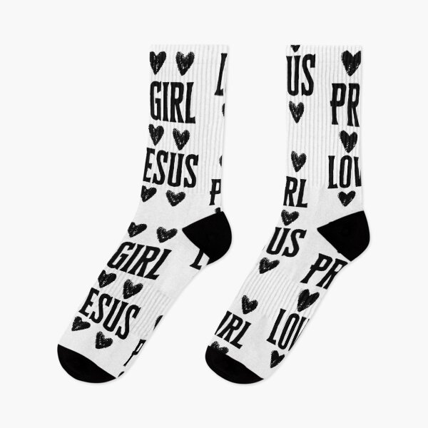Item preview, Pretty Girl Loves Jesus - Black Design  designed and sold by MoriaStore.