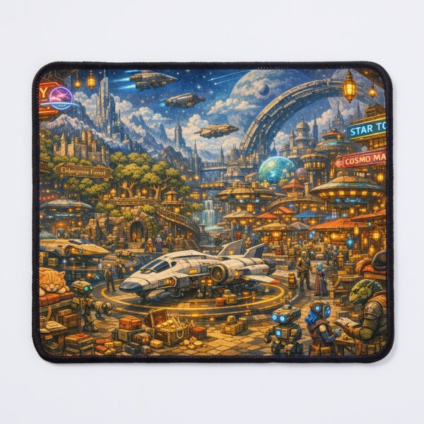 Item preview, Galactic Spaceport designed and sold by CTRL+ALT+Divine.