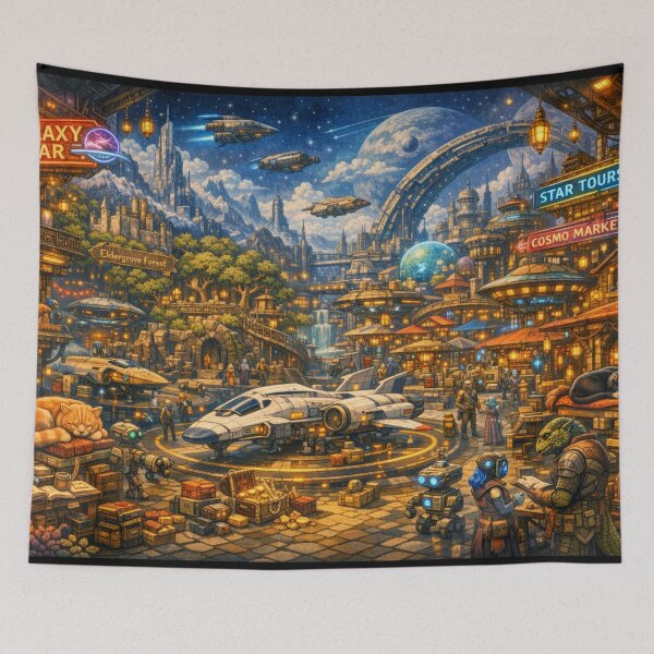 Item preview, Galactic Spaceport designed and sold by CTRL+ALT+Divine.