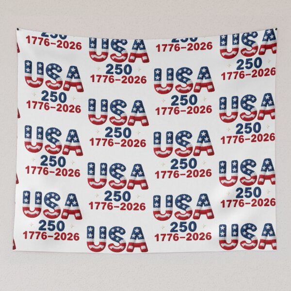 Item preview, Faux Yarn Knitting USA 1776-2026, USA 250th, 14th of July, Independence Day, semiquincentennial designed and sold by Adadita.