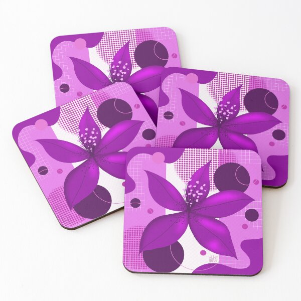 Item preview, Abstract purple flower designed and sold by Vivinedrawsells.