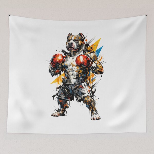 Item preview, Boxer Pit Bull Champion Art designed and sold by Shirtaholism.