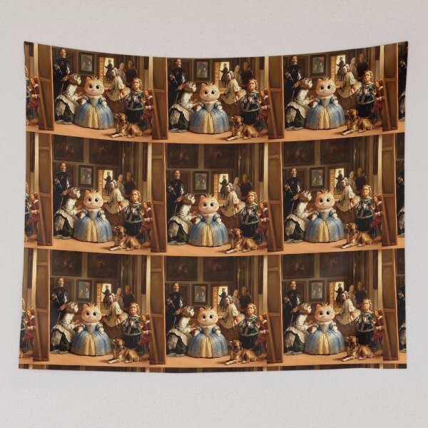 Item preview, Labubu in the style of Velázquez's painting 'Las Meninas'. designed and sold by Natalia-Vlad.