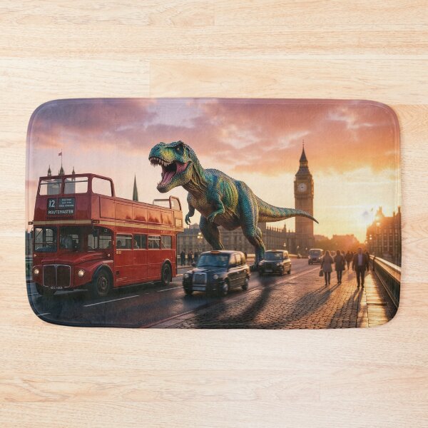 Item preview, Tyrannosaurus Rex Ankles It Around London designed and sold by Tridentulus.