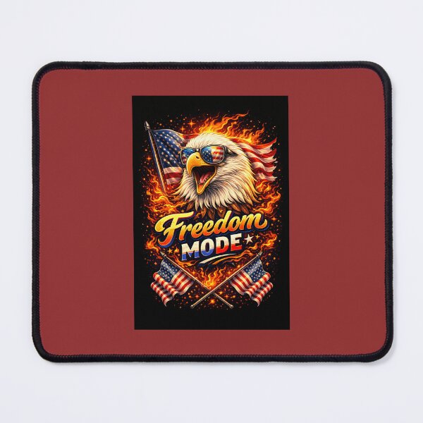 Item preview, Freedom Mode patriotic eagle America flag USA DESIGN designed and sold by Rise phoenix .