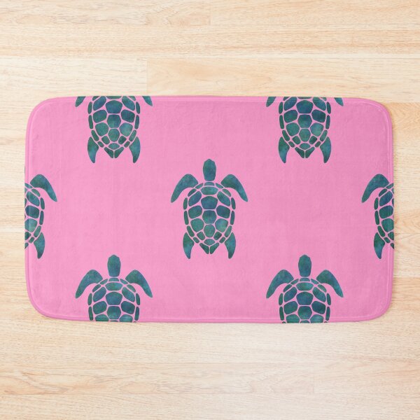 Item preview, Pink turtle patten designed and sold by Ana Gorozpe.