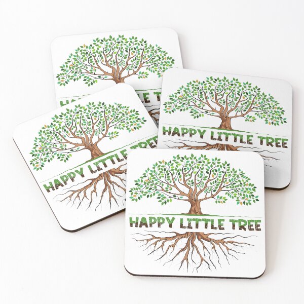 Item preview, happy little tree bob ross quote designed and sold by Canidae Collectibles.
