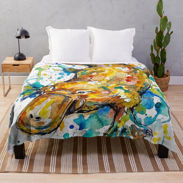 Item preview, Colourful Platypus Art Print – Abstract Watercolour Splatter & Ink Line Animal Illustration – Instant Download Wall Art designed and sold by Printpix.