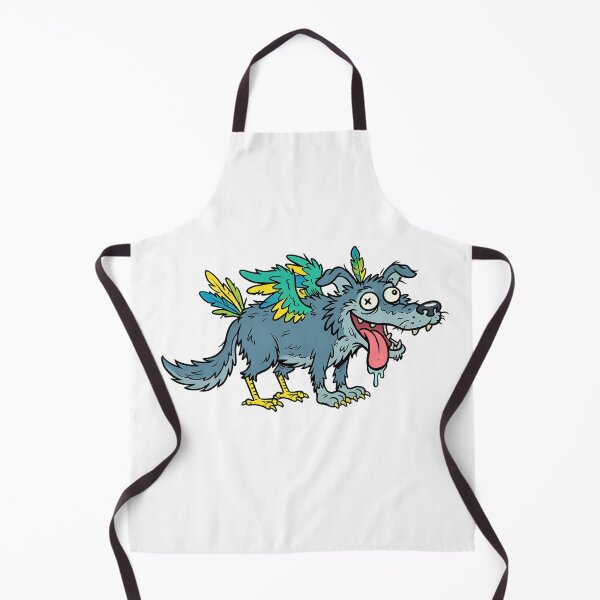 Item preview, Funny Derpy Wolf Bird Hybrid | Weird Surreal Art T-Shirt for Men & Women designed and sold by akiotatsuo.