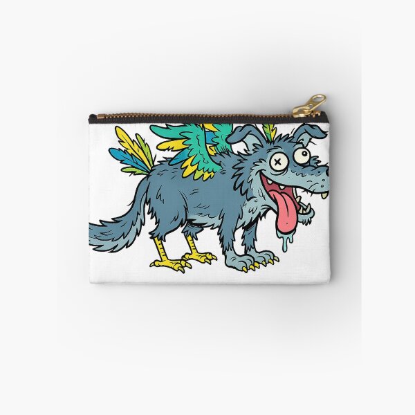 Item preview, Funny Derpy Wolf Bird Hybrid | Weird Surreal Art T-Shirt for Men & Women designed and sold by akiotatsuo.
