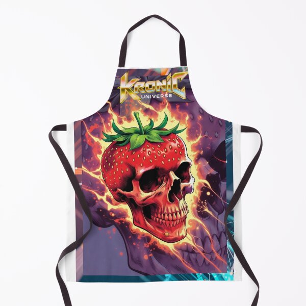 Item preview, Flaming Strawberry Skull designed and sold by Kronic Universe.