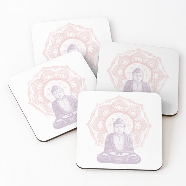 Item preview, Buddha Padma Watercolor - Snow Dust Rose designed and sold by Irene Estelle.