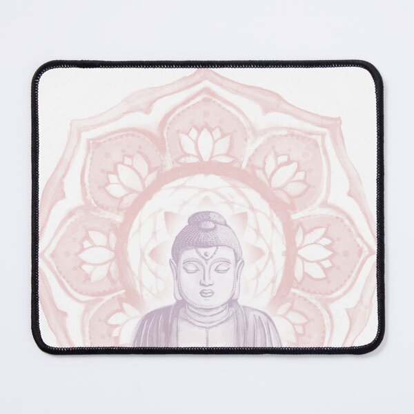 Item preview, Buddha Padma Watercolor - Snow Dust Rose designed and sold by Irene Estelle.