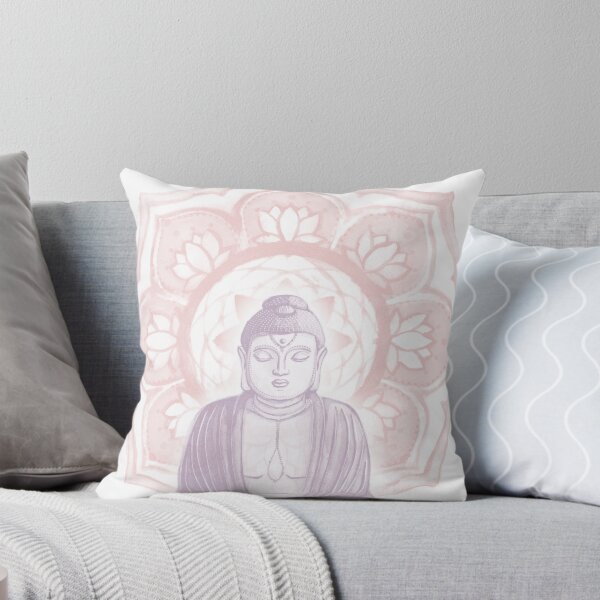 Item preview, Buddha Padma Watercolor - Snow Dust Rose designed and sold by Irene Estelle.