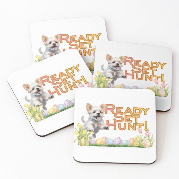Item preview, Dog Ready Set Hunt Easter Egg Spring Eggs designed and sold by AussieMomma.