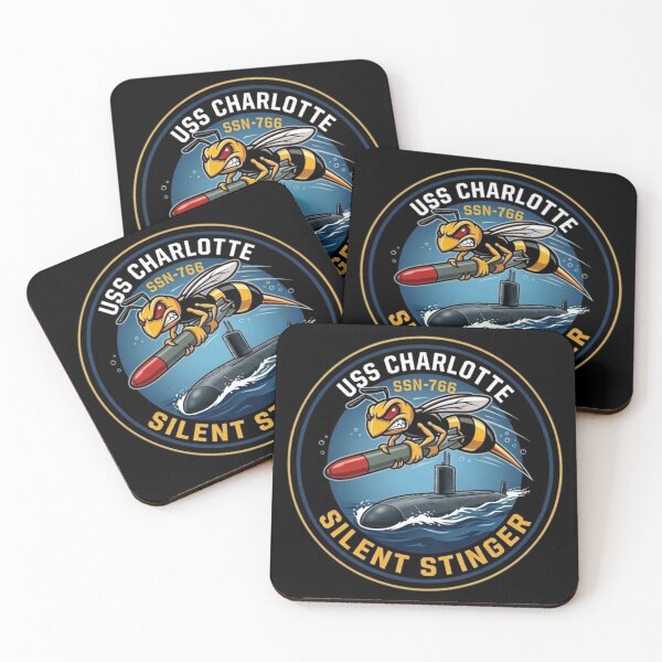 Item preview, USS Charlotte SSN 766, Silent Stinger Navy Submarine  designed and sold by Warhead Collective.