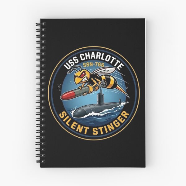 Item preview, USS Charlotte SSN 766, Silent Stinger Navy Submarine  designed and sold by Warhead Collective.