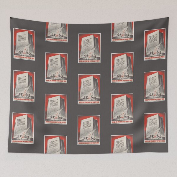 Item preview, World War Two Vintage Poster Books are Weapons designed and sold by coodoosandco.