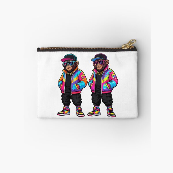 Item preview, Retro 90s Streetwear Two Monkey | Cool Hip Hop Chimpanzee T-Shirt for Men designed and sold by akiotatsuo.
