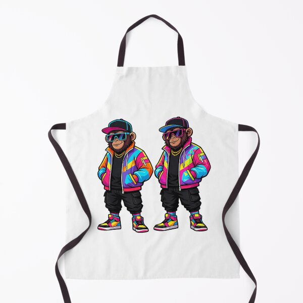 Item preview, Retro 90s Streetwear Two Monkey | Cool Hip Hop Chimpanzee T-Shirt for Men designed and sold by akiotatsuo.