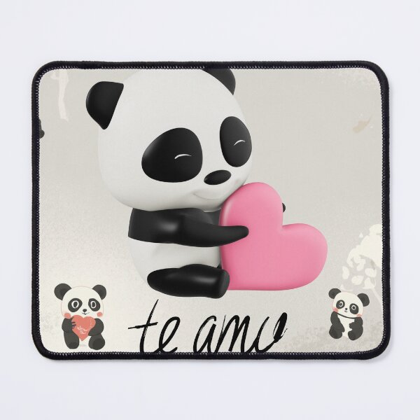 Item preview, Cute Panda Bear with Pink Heart I Love You designed and sold by brayan005.