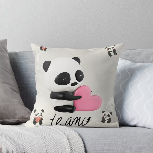 Item preview, Cute Panda Bear with Pink Heart I Love You designed and sold by brayan005.