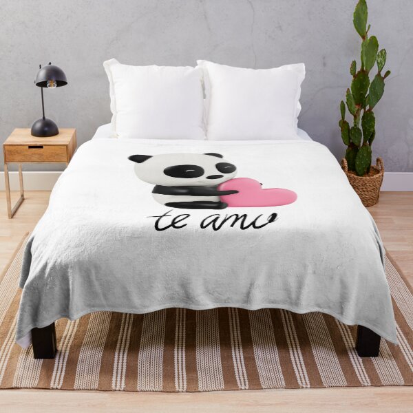 Item preview, Cute Panda Bear with Pink Heart I Love You designed and sold by brayan005.