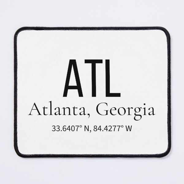 Item preview, ATL Atlanta Georgia Airport Code Minimalist Travel designed and sold by Sparkledust Creations.