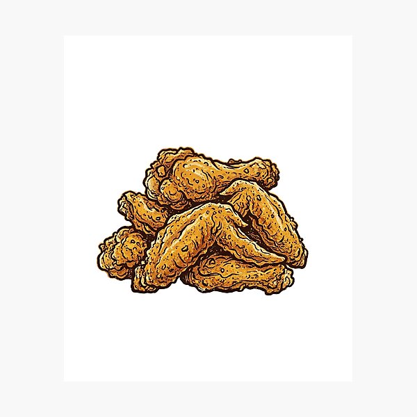 Item preview,  Vintage Fried Chicken Wings Retro Food Lover designed and sold by SOUFIANE1991.