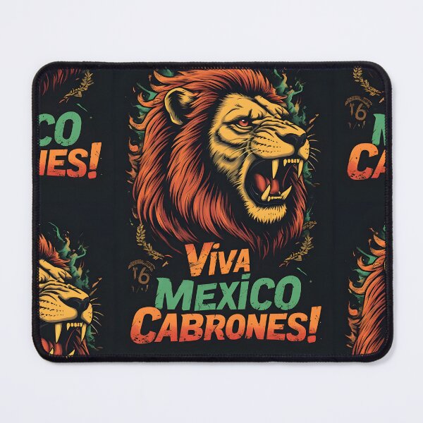 Item preview, Viva Mexico Cabrones – Lion Heart Mexican Pride Design designed and sold by owi-art.