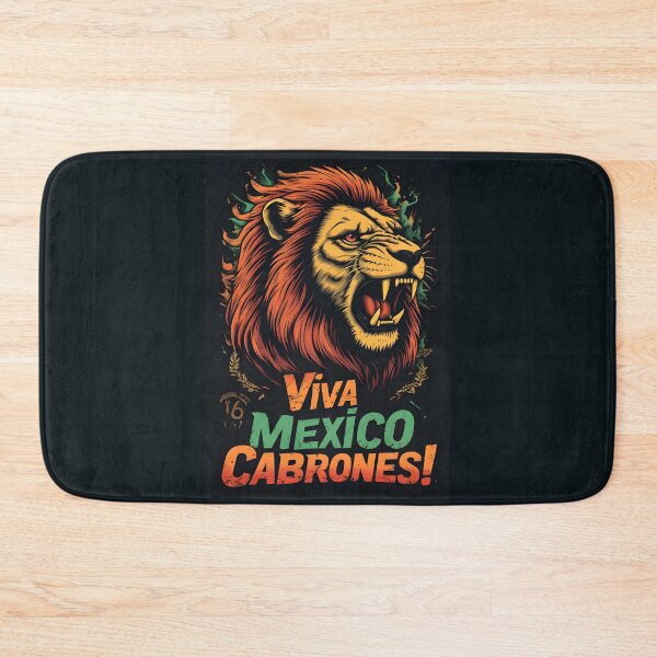 Item preview, Viva Mexico Cabrones – Lion Heart Mexican Pride Design designed and sold by owi-art.