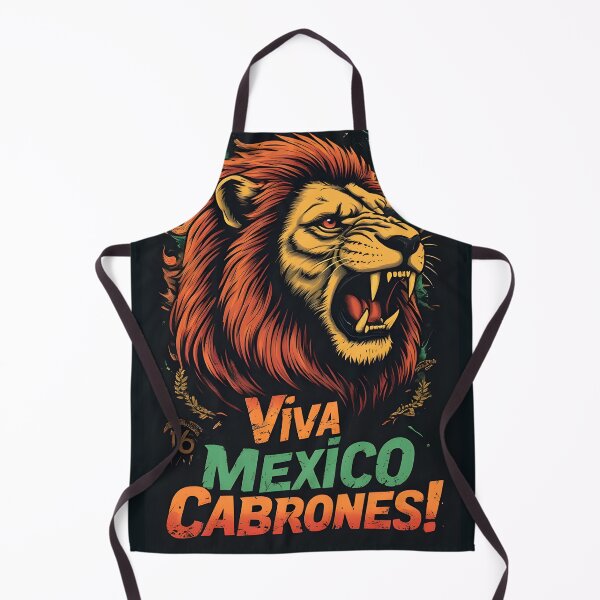 Item preview, Viva Mexico Cabrones – Lion Heart Mexican Pride Design designed and sold by owi-art.