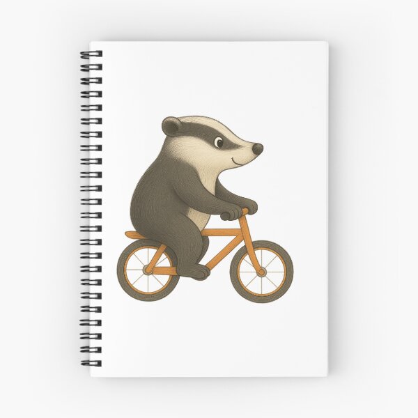 Item preview, Badger on a Bike – Whimsical Storybook Animal Design for Kids designed and sold by FunscapeHQ.