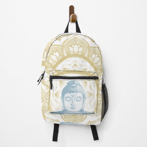 Item preview, Buddha Padma Watercolor - Snow Sky Saffron designed and sold by Irene Estelle.