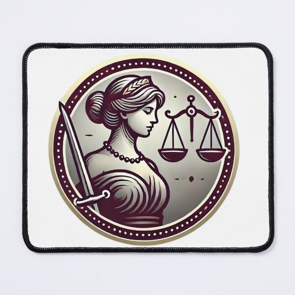 Item preview, Lady Justice Balance, Truth and Strength Vintage Emblem designed and sold by gemneye.