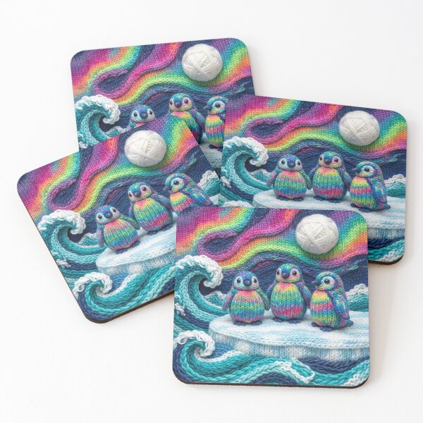 Item preview, Yarn Penguins Under Yarn Northern Lights designed and sold by Tridentulus.