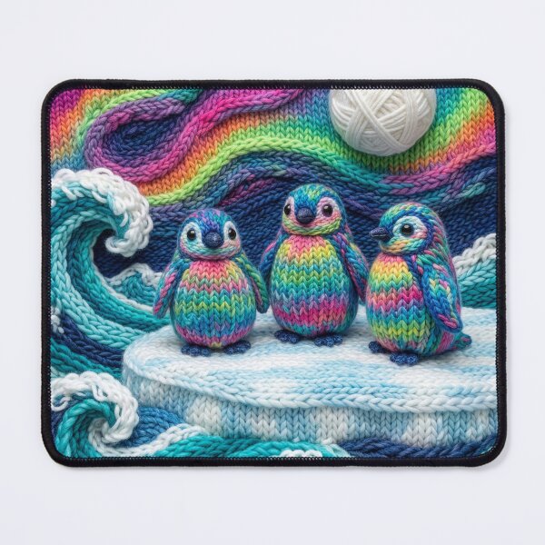 Item preview, Yarn Penguins Under Yarn Northern Lights designed and sold by Tridentulus.
