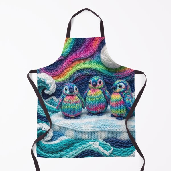 Item preview, Yarn Penguins Under Yarn Northern Lights designed and sold by Tridentulus.